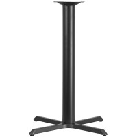 Flash Furniture 33'' x 33'' Restaurant Table X-Base with 4'' Bar Height Column XU-T3333-BAR-GG